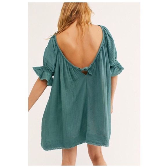 Free People Dresses & Skirts - Free People Teal Mini Dress